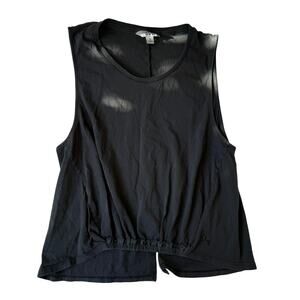 JoyLab Black Crew Neck Active Tank Top - S